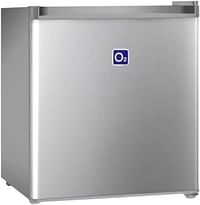 O2 Single Door Refrigerator, 1.5 Cu. Feet (42.4 Liter) Capacity, Silver, OBD-42W