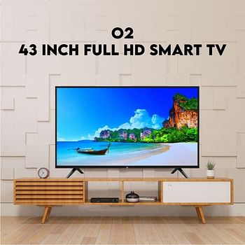 O2 43-Inch FULL HD Smart TV, Black