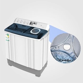 O2 Twin Tub Washing Machine with Vertical Axis, 12 kg Capacity, OT120WM1,