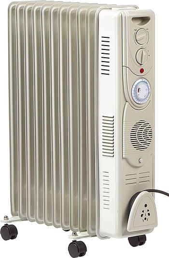 Crownline HT-244 11-Fins Oil Radiator Heater 1000W 1500W 2500W 20 240 V 50Hz White" Min