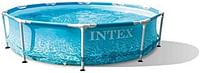 Intex 28206 Pool Frame Beachside 305 X 76 Cm, Light Blue, 28206Np, Beachside Metal Frame Pool
