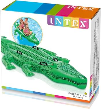 Intex Giant Gator Ride-On, 80 X 45 Inch - 58562 - 3+ Years