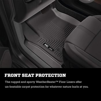 Husky Liners Weatherbeater Series | Front & 2Nd Seat Floor Liners - Black | 98741 | Fits 2009-2019 Ford Flex/Lincoln Mkt 3 Pcs