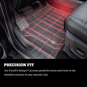 Husky Liners Weatherbeater Series | Front & 2Nd Seat Floor Liners - Black | 98741 | Fits 2009-2019 Ford Flex/Lincoln Mkt 3 Pcs