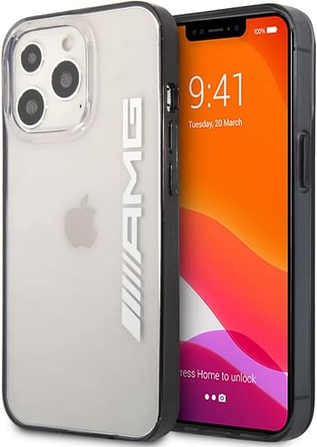 Amg Pu Hard Case With Black Matte Tpu Rim For Iphone 13 Pro (6.1") - Transparent