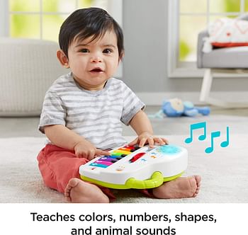 Fisher-Price Silly Sounds Light-Up Piano Toy - English Speaking Gfk04