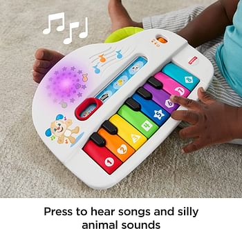 Fisher-Price Silly Sounds Light-Up Piano Toy - English Speaking Gfk04