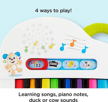 Fisher-Price Silly Sounds Light-Up Piano Toy - English Speaking Gfk04