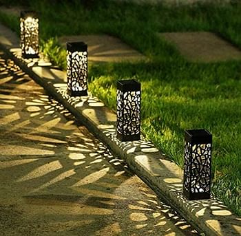 Oninio Solar Pathway Lights Outdoor, Upgraded Solar Garden Lights with Larger Solar Panel & Longer Working Time, IP65 Waterproof Auto On/Off Solar Powered Landscape Lighting for Yard Decor, 8 Pack