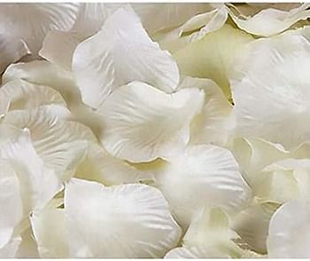 PARTY TIME - 12 Packs White Rose Petals Artificial Flower Petals for Wedding Confetti Flower Girl Bridal Shower Hotel Home Party Valentine Day Flower Decoration