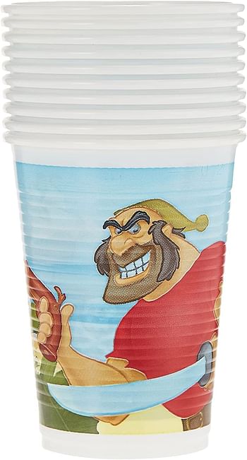 Manege – 4085 – Party Kit – Pack Of 10 Pirate Party Cups 20Cl