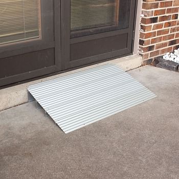 Silver Spring Thr4 4.25" H Aluminum Mobility Threshold RAMp For Wheelchairs, Scooters, And Power Chairs