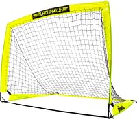Franklin Sports Blackhawk Backyard Soccer Goal - Portable Kids Soccer Net - Pop Up Folding Indoor + Outdoor Goals - 4' x 3' - Pink
