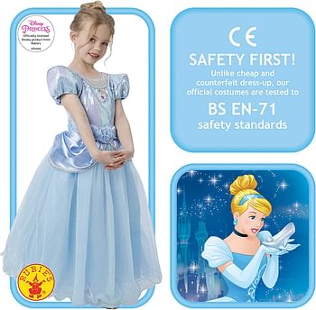 Rubie'S 620480M Official Premium Cinderella Costume, Kids', Medium