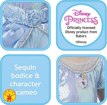 Rubie'S 620480M Official Premium Cinderella Costume, Kids', Medium