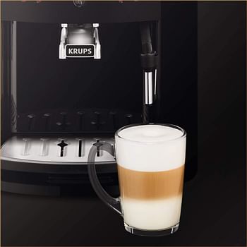 KRUPS Arabica Automatic Espresso Machine, Large LCD Display, Black, EA817040 Black Arabica