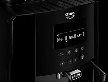 KRUPS Arabica Automatic Espresso Machine, Large LCD Display, Black, EA817040 Black Arabica