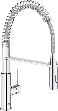 GROHE Kitchen Fixtures, Faucet with Professional Shower Head and Dual Spray- Get collection Single Lever Sink Mixer, 30361000