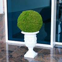 YATAI Decorative Artificial Moss Grass Ball Lifelike Plant Boxwood Ball Topiary Artificial Plants for Home, Garden Indoor/Outdoor Front Patio Décor (40 x 40 cm)