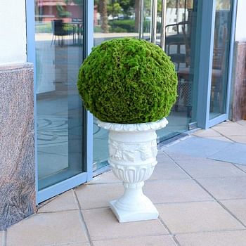 YATAI Decorative Artificial Moss Grass Ball Lifelike Plant Boxwood Ball Topiary Artificial Plants for Home, Garden Indoor/Outdoor Front Patio Décor (40 x 40 cm)