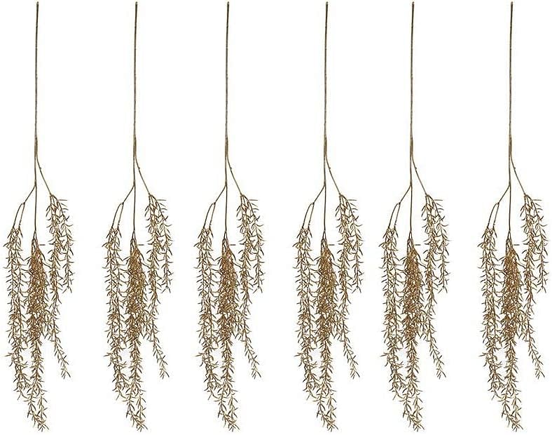 YATAI Artificial Plant Leaves Vine Hanging Flowers Garland Artificial Festival Flowers Wreath Decorations Golden Flowers Ornaments For Table Centerpieces Wedding Decor (6)