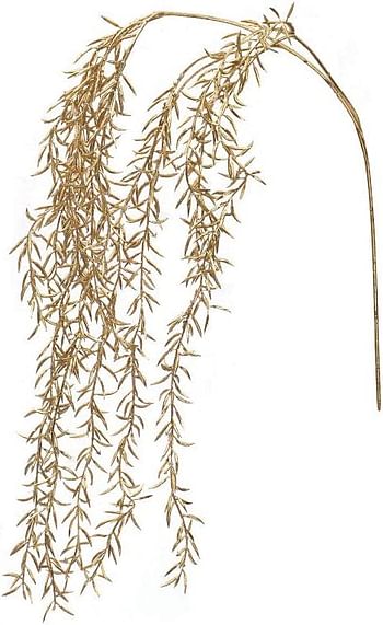 ياتاي اكليل زهور صناعية معلقة على شكل اوراق شجر كرمة اصطناعية لتزيين اكليل الزهور الذهبية لتزيين الطاولة المركزية وديكور الزفاف (6)