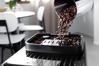 De'Longhi Magnifica Evo Fully Automatic Bean To Cup Coffee Machine With In Built Grinder,Soft Touch Button Cappuccino,LatteMacchiato,Espresso Coffee Maker Italian Design,ECAM290.81.TB, Titanium & Black