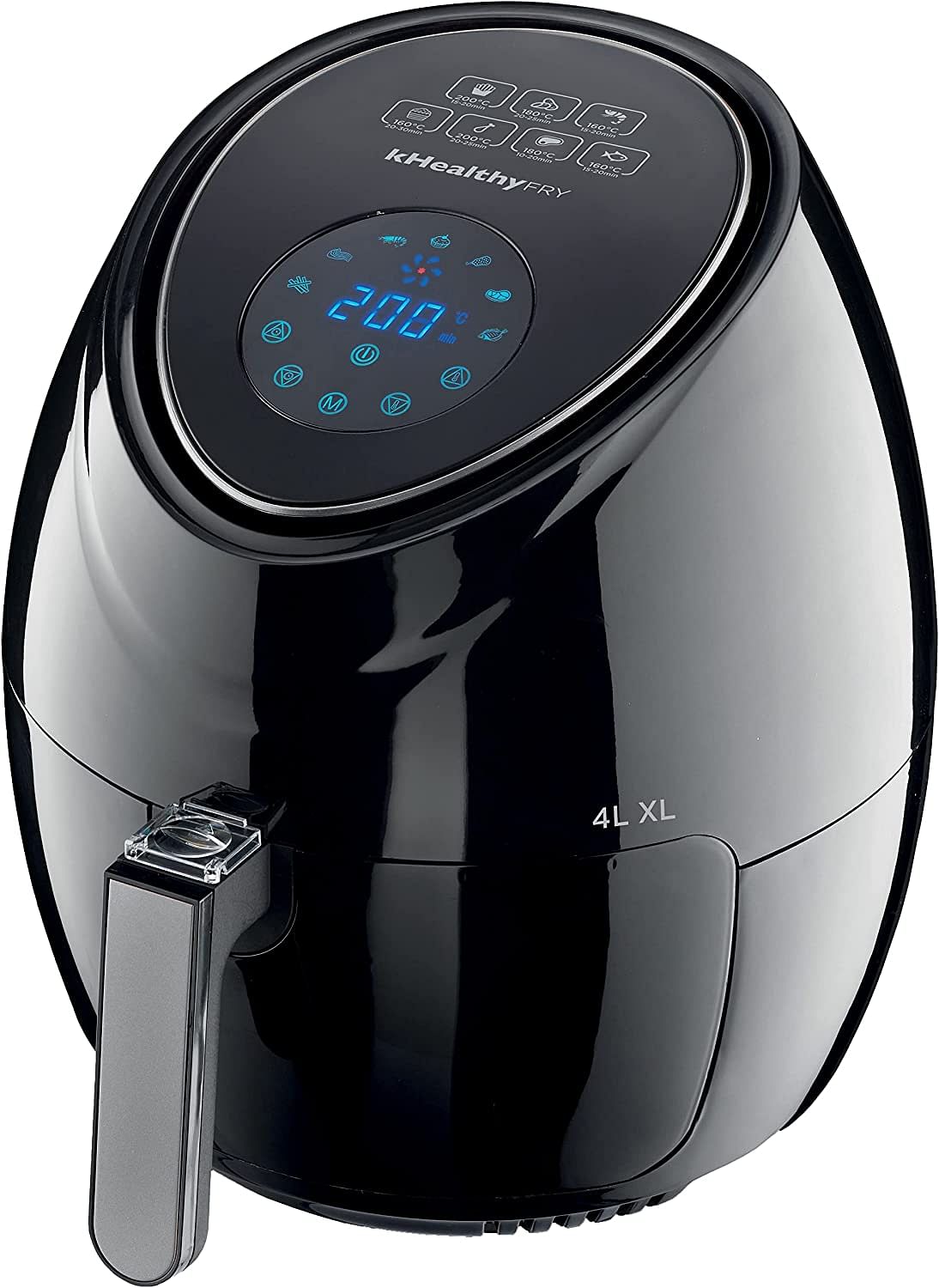 Kenwood Digital Air Fryer XL 4.0L 1.8KG 1500W | Air Fryer with Rapid Hot Air Circulation | Air Fryer for Frying, Grilling, Broiling, Roasting, Baking and Toasting HFP31.000BK Black