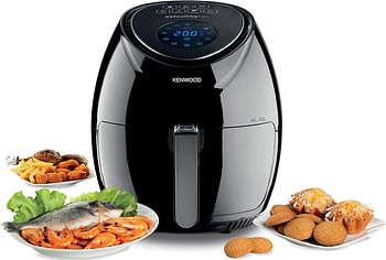 Kenwood Digital Air Fryer XL 4.0L 1.8KG 1500W | Air Fryer with Rapid Hot Air Circulation | Air Fryer for Frying, Grilling, Broiling, Roasting, Baking and Toasting HFP31.000BK Black