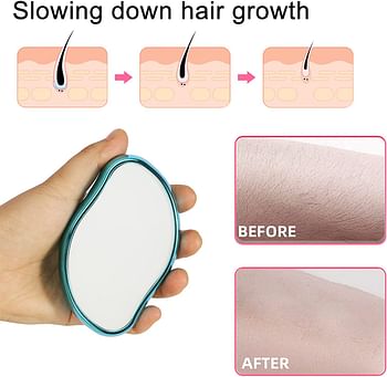 Reusable Crystal Hair Eraser for Women Magic Crystal Hair Remover Stone Silky Hair Removal