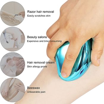 Reusable Crystal Hair Eraser for Women Magic Crystal Hair Remover Stone Silky Hair Removal