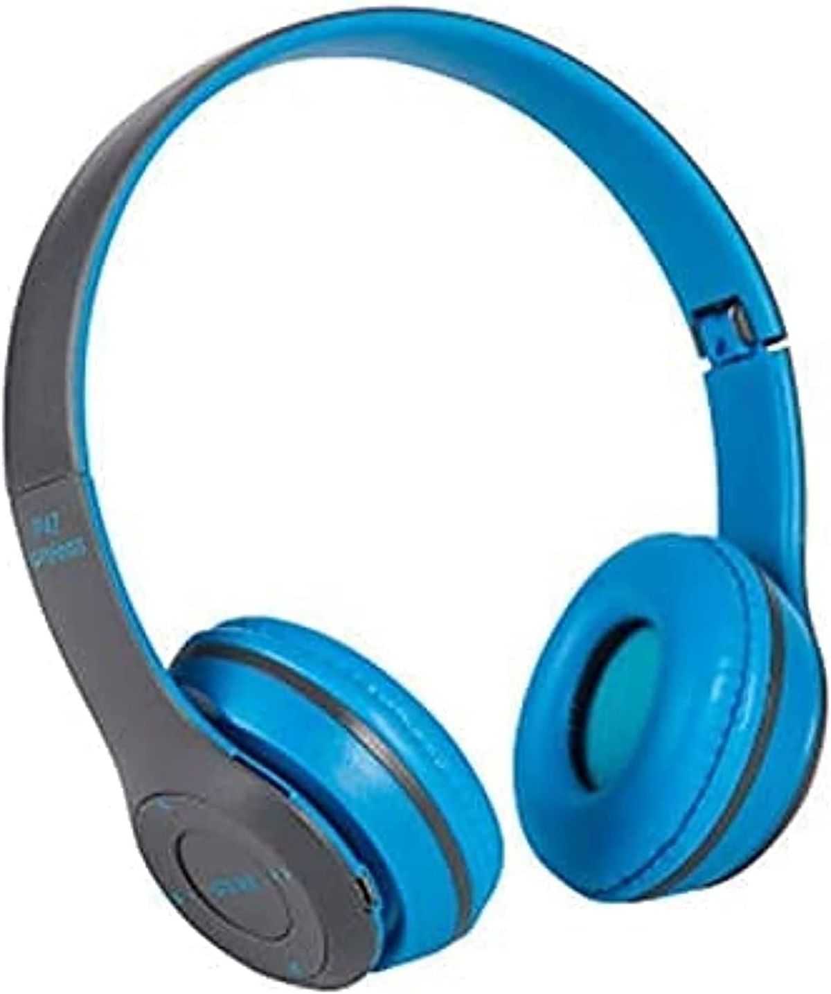 P47 Multifunctional Wireless Foldable Over Ear Headphone (Blue)