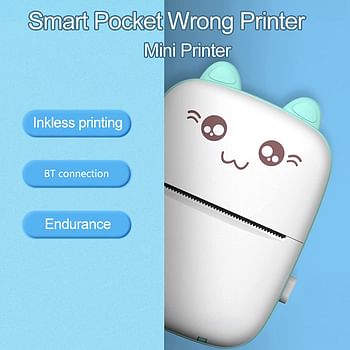 Mini Pocket Printer for Wrong Question Photo Memo Thermal Printing Student Portable Printer
