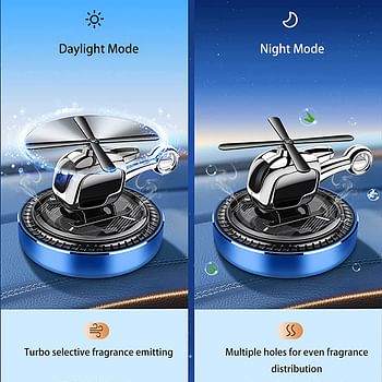 Fancemot Rotatable Helicopter Car Air Fresheners Airplane Car Perfume Fighter New Car Scent Car Freshener Creative Car Smell Air Freshener