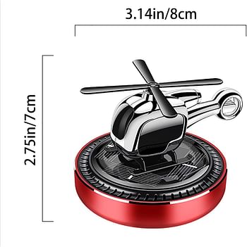 Fancemot Rotatable Helicopter Car Air Fresheners Airplane Car Perfume Fighter New Car Scent Car Freshener Creative Car Smell Air Freshener