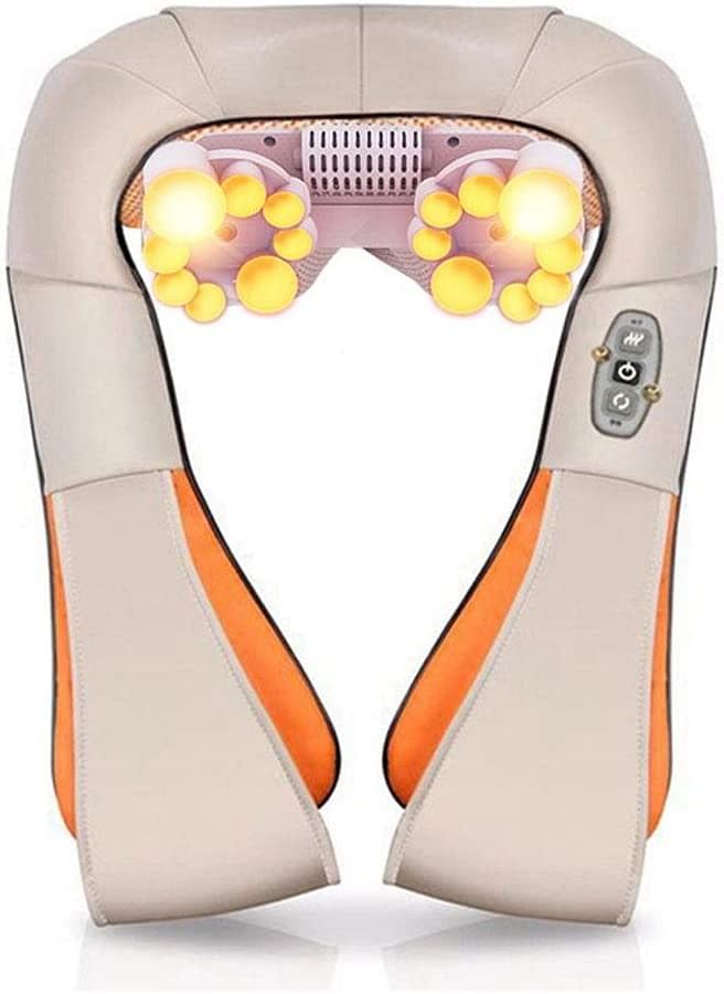 Shoulder And Neck Massager Shawl Cervical Kneading Waist Back Massager guanjun1975 (Color : Color 1)