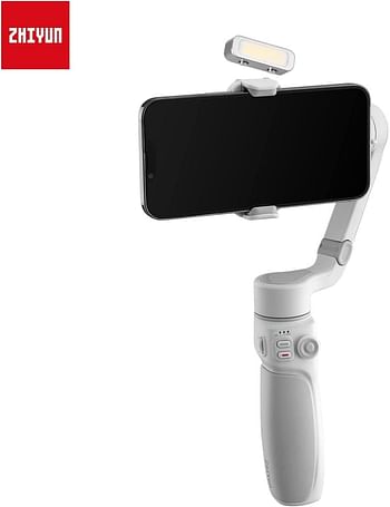 Zhiyun Smooth Q4 Combo Gimbal Stabilizer for iPhone Smartphone,3-Axis Phone Gimbal Built-In Selfie Stick with Megnetic Fill Light for Vlogging YouTube TikTok