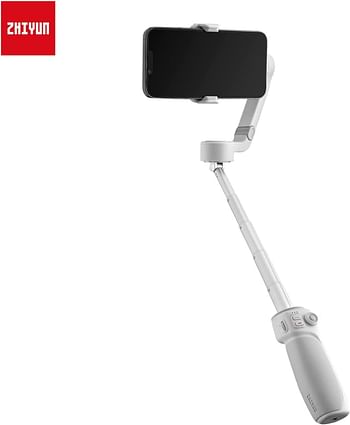 Zhiyun Smooth Q4 Combo Gimbal Stabilizer for iPhone Smartphone,3-Axis Phone Gimbal Built-In Selfie Stick with Megnetic Fill Light for Vlogging YouTube TikTok