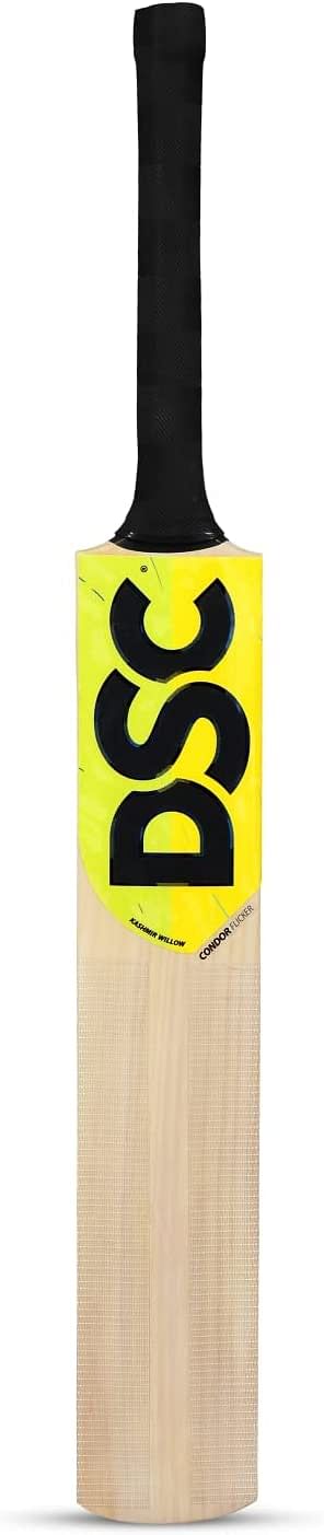 Dsc Condor Flicker Kashmir Willow Cricket Bat (Size: 6, Ball_ Type : Leather Ball, Playing Style : All-Round)