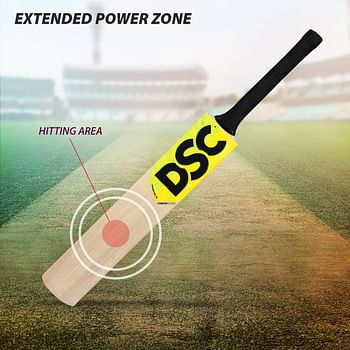 Dsc Condor Flicker Kashmir Willow Cricket Bat (Size: 6, Ball_ Type : Leather Ball, Playing Style : All-Round)