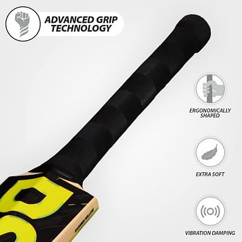 Dsc Condor Flicker Kashmir Willow Cricket Bat (Size: 6, Ball_ Type : Leather Ball, Playing Style : All-Round)