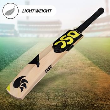 Dsc Condor Flicker Kashmir Willow Cricket Bat (Size: 6, Ball_ Type : Leather Ball, Playing Style : All-Round)