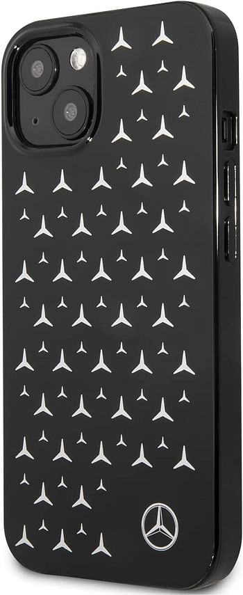 CG MOBILE Mercedes Benz PC/TPU Case With Electroplated Stars Pattern for 13 (6.1") - BLACK