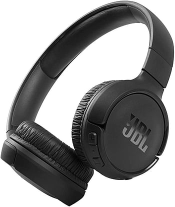 JBL تون 510BT: سماعات رأس لاسلكية فوق الاذن مع صوت بيور باس - اسود