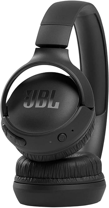 JBL تون 510BT: سماعات رأس لاسلكية فوق الاذن مع صوت بيور باس - اسود
