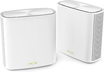 Asus Zenwifi Xd6 W 2 Pk Ax5400 Whole Home Triband Mesh Wifi 6 System, Coverage Up To 5400 Sq.Ft & 4+ Bedroom, 5400Mbps, Aimesh, Parental Controls, Easy Setup, Pack Of 2 White, 90Ig06F0 Mo3R40