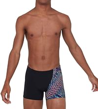 Speedo Men's Allover Digital  Black / Green Glow / Electric Pink 11