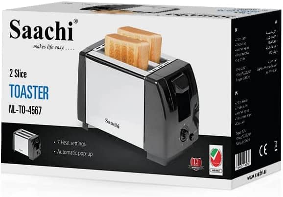 Saachi 2-Slice Toaster NL-TO-4567 - Black