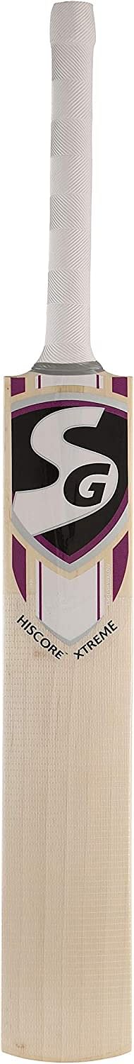 Sg Hi- Score Xtreme Grade 5 English Willow -Cricket Bat (Size: Youth,Leather Ball)