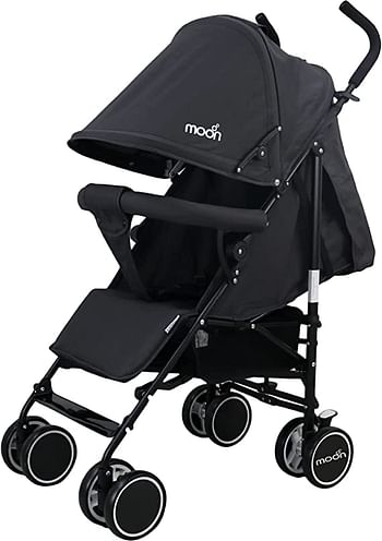 MOON Neo Plus Light Weight Travel Stroller/Pushchair for Baby/Kids/Toddler Light Grey, 1.0 Piece